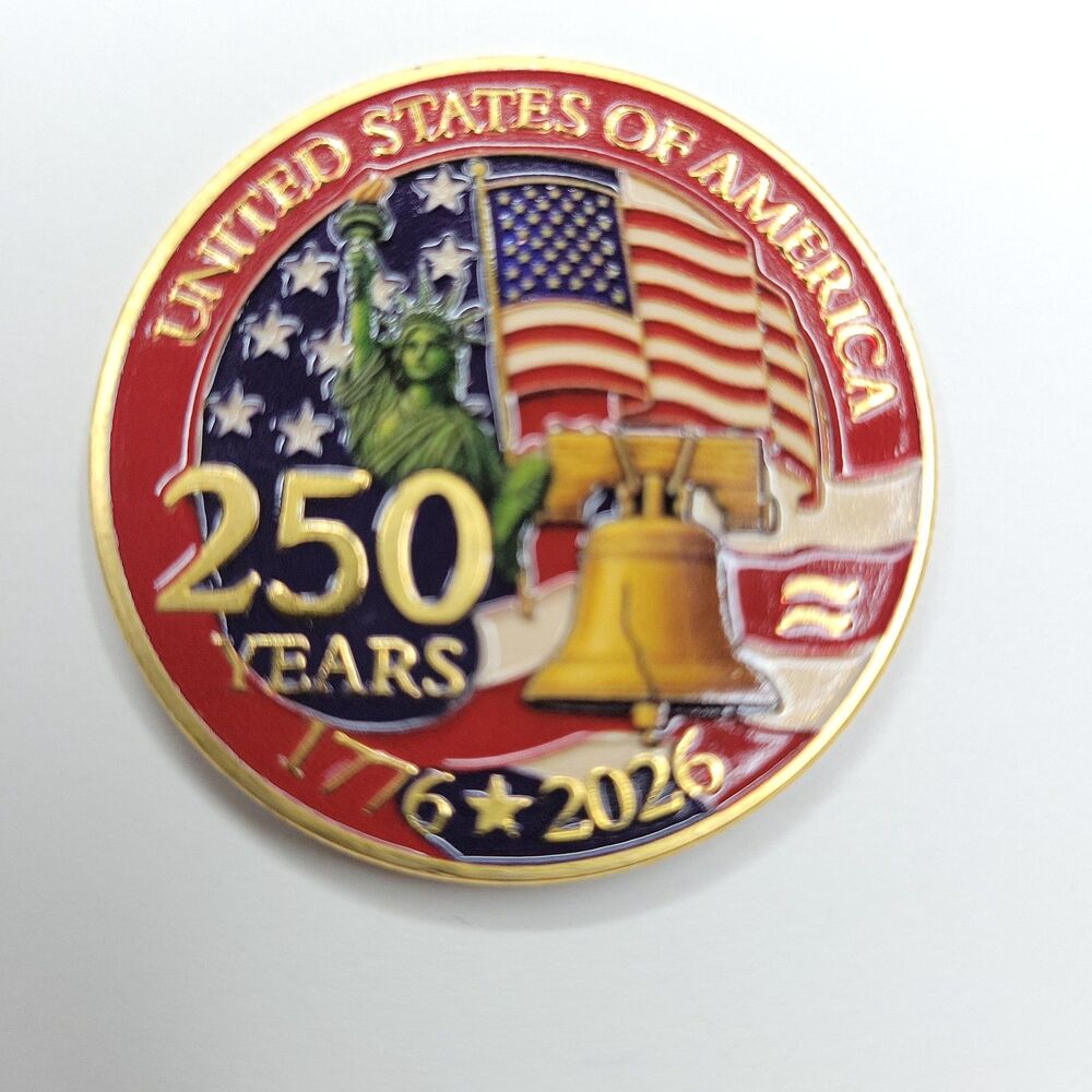 America 250 Commemorative Coin Souvenir For Americas 250th Birthday - With Case